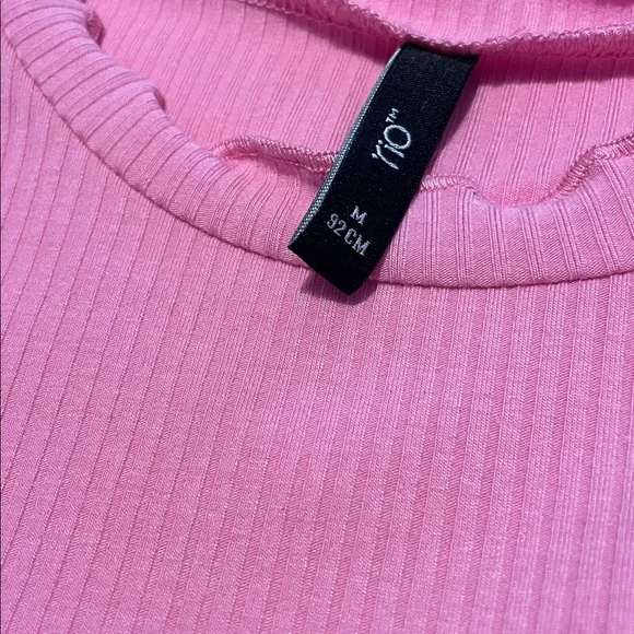 Rio Pink Ribbed Top - Picture 3 of 5
